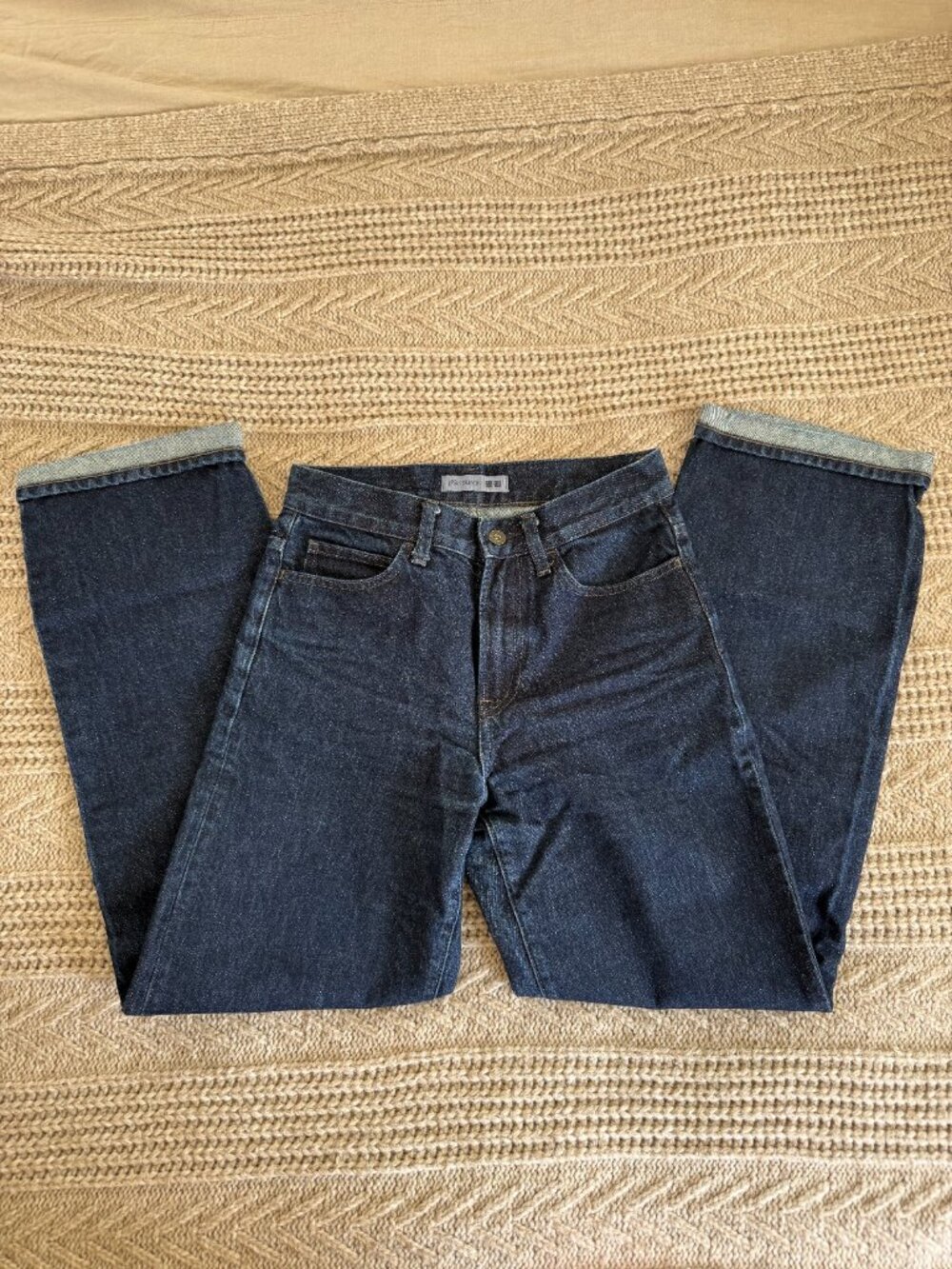 Vintage Uniqlo jeans from a boutique in Paris